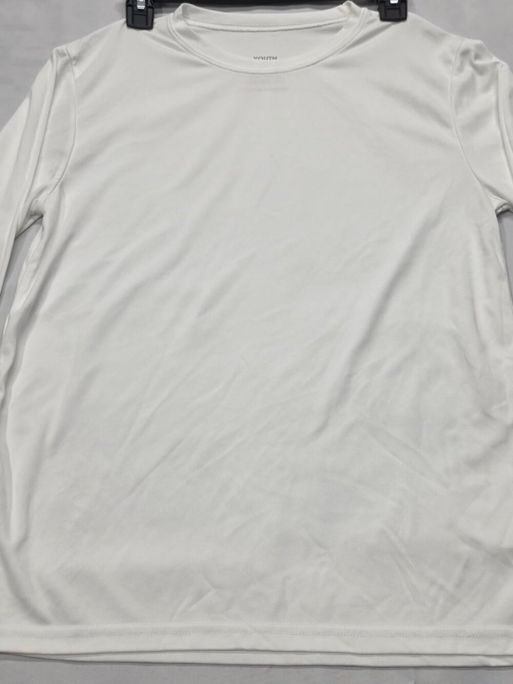 Augusta Sportswear Youth XL White Moisture Management Long Sleeve Athletic Shirt